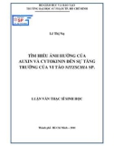 Luận văn Thạc sĩ Sinh học: Tìm hiểu ảnh hưởng của auxin và cytokinin đến sự tăng trưởng của vi tảo Nitzschia sp.