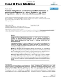 báo cáo khoa học: Clinical management and microscopic characterisation of fatique-induced failure of a dental implant. Case report