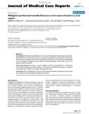 Báo cáo y học: Malignant peritoneal mesothelioma as a rare cause of ascites: a case report