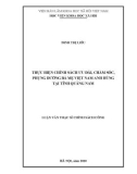 Luận văn Thạc sĩ Chính sách công: Thực hiện chính sách ưu đãi, chăm sóc, phụng dưỡng Bà mẹ Việt Nam anh hùng tại tỉnh Quảng Nam