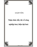 LUẬN VĂN: Nhận thức đầy đủ về công nghiệp hoá, hiện đại hoá