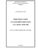 Luận văn Thạc sĩ Khoa học vật chất: Nhiệt độ suy biến của dao động biến dạng của mạng tinh thể