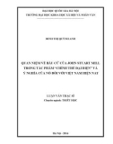 Luận văn Thạc sĩ Triết học: Quan niệm về bầu cử của John Stuart Mill trong tác phẩm 'Chính thể đại diện' và ý nghĩa của nó đối với Việt Nam hiện nay