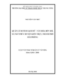 Luận văn thạc sĩ Quản lý văn hóa: Quản lý di tích lịch sử - văn hóa đền Mõ, xã Ngũ Phúc, huyện Kiến Thụy, thành phố Hải Phòng