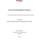 Master's thesis of Engineering: Tram track degradation prediction