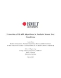 Master's thesis of Engineering: Evaluation of SLAM algorithms in realistic sensor test conditions