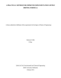 Master's thesis of Engineering: A practical method for improved implementation of pile driving formula