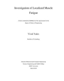 Master's thesis of Engineering: Investigation of Localized Muscle Fatigue