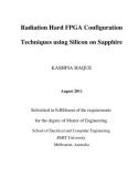 Master's thesis of Engineering: Radiation hard FPGA configuration techniques using silicon on sapphire