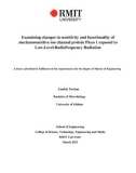 Master's thesis of Engineering: Examining changes in sensitivity and functionality of mechanosensitive ion channel protein Piezo 1 exposed to low-level radiofrequency radiation