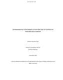 Thesis for the degree of Master of Business: Environmental management accounting for an Australian cogeneration company