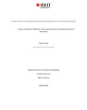 Doctoral thesis of Philosophy: Passion, identity, and the model of Goal-Directed Behaviour in a classical music context