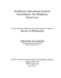 Doctoral thesis of Philosophy: Healthcare information systems assimilation: the Malaysian experience