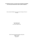 Doctoral thesis of Philosophy: Investigating ICT-literacy assessment tools: Developing and validating a new assessment instrument for trainee teachers in Malaysia