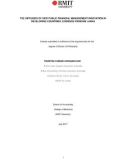 Doctoral thesis of Philosophy: The diffusion of new public financial management innovation in developing countries: evidence from Sri Lanka