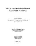 Doctoral thesis of Philosophy: A study of the development of accounting in Vietnam