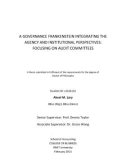 Doctoral thesis of Philosophy: A governance Frankenstein integrating the agency and institutional perspectives: focusing on audit committees