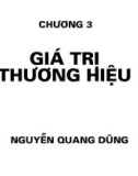 Bài giảng Quản trị thương hiệu - Chương 3: Giá trị thương hiệu