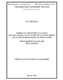 Tóm tắt Luận án Tiến sĩ Lâm nghiệp: Nghiên cứu ảnh hưởng của lập địa đến sinh trưởng và sản lượng mủ của rừng trồng cao su (Hevea brasiliensis) tại tỉnh Lai Châu