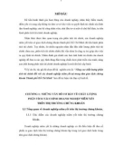 Tóm tắt Luận văn Thạc sĩ Ngân hàng: Nâng cao chất lượng phân tích tài chính đối với các doanh nghiệp niêm yết tại trung tâm giao dịch chứng khoán Thành phố Hồ Chí Minh