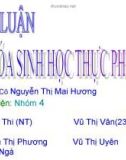 Thảo luận nhóm: Hóa sinh học thực phẩm - Trình bày về Enzyme Lipase