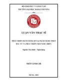 Luận văn Thạc sĩ Tài chính ngân hàng: Phát triển Ngân hàng số tại Ngân hàng TMCP Đầu Tư và Phát triển Việt Nam (BIDV)