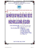 Tiểu luận nghiệp vụ ngân hàng thương mại: Sản phẩm cho vay nhu cầu về nhà ở đối với khách hàng cá nhân, hộ gia đình