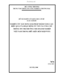 đề tài: nghiên cứu xây dựng giải pháp nâng cao hiệu quả của hoạt động tư vấn và cung cấp thông tin thị trường cho doanh nghiệp VN trong điều kiện hội nhập WTO