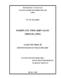 Luận văn Thạc sĩ Kỹ thuật hóa học: Nghiên cứu tổng hợp cao su thiocol lỏng