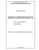 Tóm tắt Luận án Tiến sĩ Công nghệ dệt, may: Nghiên cứu xử lý kháng khuẩn cho vải viscose bằng nano bạc tổng hợp xanh và fibroin tơ tằm