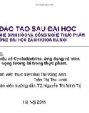 Tiểu luận Tìm hiểu về Cyclodextrins, ứng dụng và triển vọng tương lai trong thực phẩm