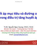 Bài thuyết trình: Huyết áp mục tiêu và đường cong J trong điều trị tăng huyết áp