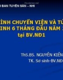 Bài giảng Tình hình chuyển viện và tử vong sơ sinh 6 tháng đầu năm 2016 tại Bệnh viện Nhi đồng 1