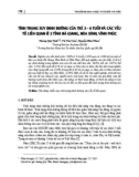 Tình trạng suy dinh dưỡng của trẻ 3-6 tuổi và các yếu tố liên quan ở 3 tỉnh Hà Giang, Hòa Bình, Vĩnh Phúc