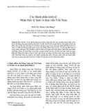 Báo cáo nghiên cứu khoa học: Các thành phần kinh tế: Nhận thức lý luận và thực tiễn Việt Nam