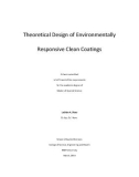 Master's thesis of Applied Science: Theoretical design of environmentally responsive clean coatings