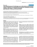 Báo cáo y học: Cost-effectiveness of micafungin as an alternative to fluconazole empiric treatment of suspected ICU-acquired candidemia among patients with sepsis: a model simulatio