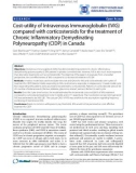 Báo cáo y học: Cost-utility of Intravenous Immunoglobulin (IVIG) compared with corticosteroids for the treatment of Chronic Inflammatory Demyelinating Polyneuropathy (CIDP) in Canada