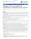 Báo cáo y học: Estimation of the cost of treatment by chemotherapy for early breast cancer in Morocco