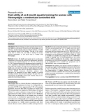 Báo cáo y học: Cost-utility of an 8-month aquatic training for women with fibromyalgia: a randomized controlled trial