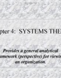 Lecture Business and industrial communication - Chapter 4: Systems theory