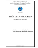 Khóa luận tốt nghiệp Kế toán - Kiểm toán: Hoàn thiện công tác kế toán tài sản cố định tại công ty TNHH Thương mại và Giao nhận Minh Trung