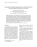 Báo cáo nghiên cứu khoa học: Assessment of climate change impacts on salinity intrusion in Hong-Thai Binh and Dong Nai river basins