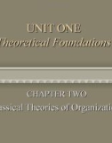 Lecture Business and industrial communication - Chapter 2: Classical theories of organizations