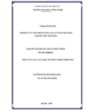 Tóm tắt Luận văn Thạc sĩ Công nghệ thông tin: Nghiên cứu giải pháp nâng cao an toàn bảo mật cho dữ liệu đám mây