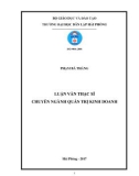 Luận văn Thạc sĩ Quản trị Kinh doanh: Hoàn thiện công tác tuyển dụng nhân sự tại công ty TNHH sứ Đông Lâm DOLACERA