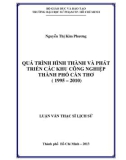 Luận văn Thạc sĩ Lịch sử: Quá trình hình thành và phát triển các khu công nghiệp thành phố Cần Thơ (1995 – 2010)