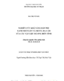 Luận văn Thạc sĩ Khoa học Vật chất: Nghiên cứu khả năng hấp phụ xanh metylen và metyl da cam của các vật liệu đá ong biến tính