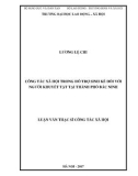 Luận văn Thạc sĩ: Công tác xã hội trong hỗ trợ sinh kế đối với Người khuyết tật tại Thành phố Bắc Ninh