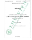 Luận văn Thạc sĩ Khoa học lâm nghiệp: Bước đầu nghiên cứu tính bền vững của rừng trồng Keo lá tràm tại lâm trường Thạch Hà tỉnh Hà Tĩnh